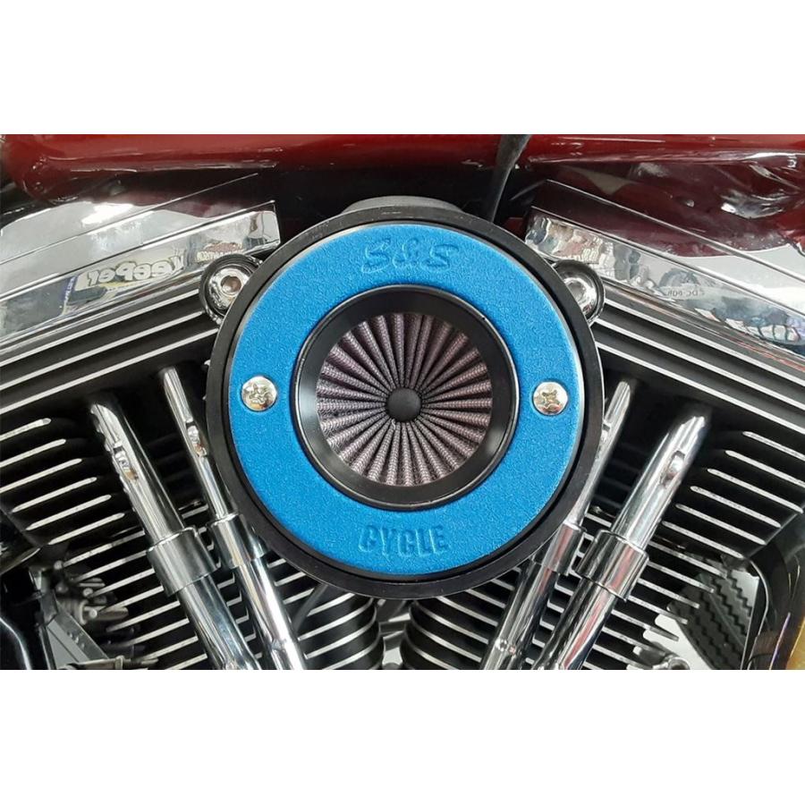S\u0026Sサイクル 170-0502-BL エアスティンガーステルス アルミリング単体 ブルー エンジン パーツ プロトの画像
