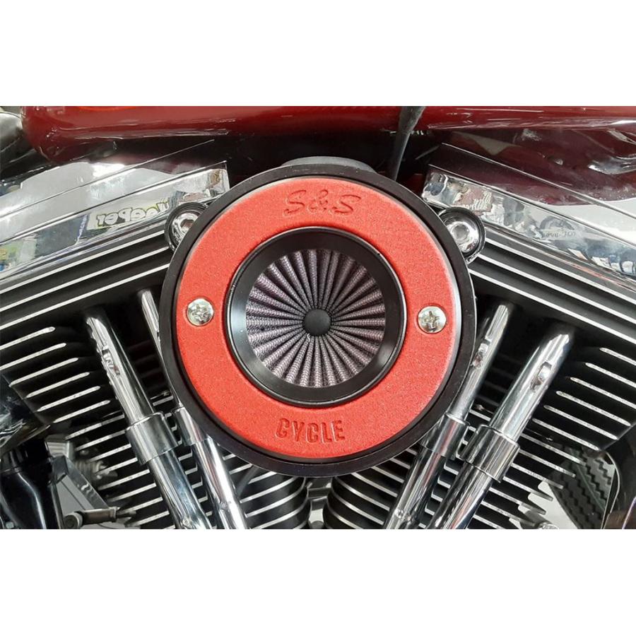 S\u0026Sサイクル 170-0502-R エアスティンガーステルス アルミリング単体 レッド エンジン パーツ プロトの画像