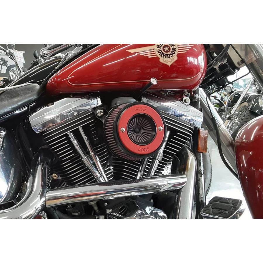 S\u0026Sサイクル 170-0502-R エアスティンガーステルス アルミリング単体 レッド エンジン パーツ プロトの画像