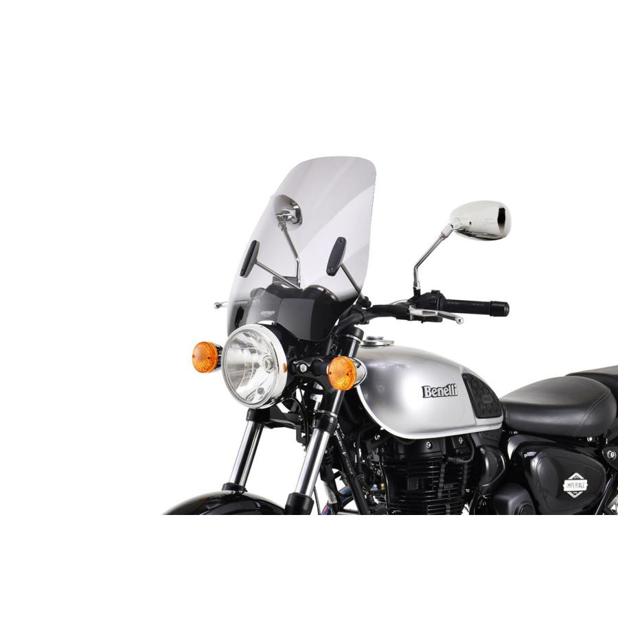 MRA スクリーン ハイウェイ スモーク ユニバーサル　マウントセット付き MRA スクリーンセット バーハンマウントキット付 φ22.2/25.4用