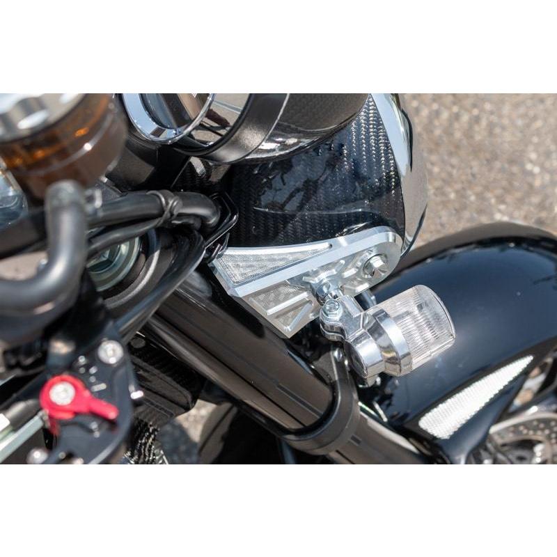 Z900RS PMCアルミ削り出し ハニカムライトステーカバー左右セットシルバー Z900RS PMCアルミ削り出し ハニカムライトステーカバー左右セット