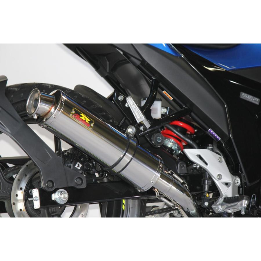 リアライズ 357-009-00 22Racing ステンレス マフラー ジクサー150 8BK