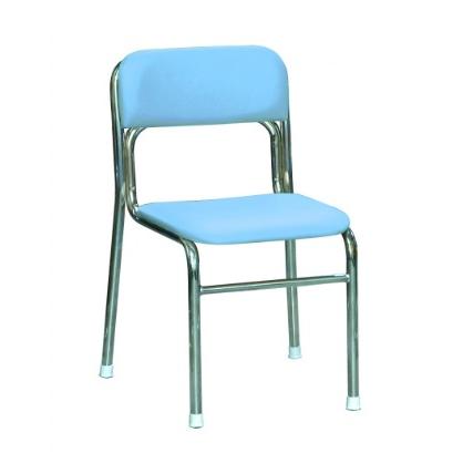 ルネセイコウ SL-42C リブラチェア 座面高さ42cm ブルー/クロームメッキ 4.7kg 1台 スタッキング可能 スツール パイプイス 椅子 イス 完成品 日本製 | 