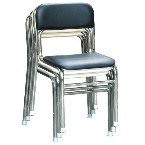 ルネセイコウ SL-42C リブラチェア 座面高さ42cm ブルー/クロームメッキ 4.7kg 1台 スタッキング可能 スツール パイプイス 椅子 イス 完成品 日本製 |  | 01