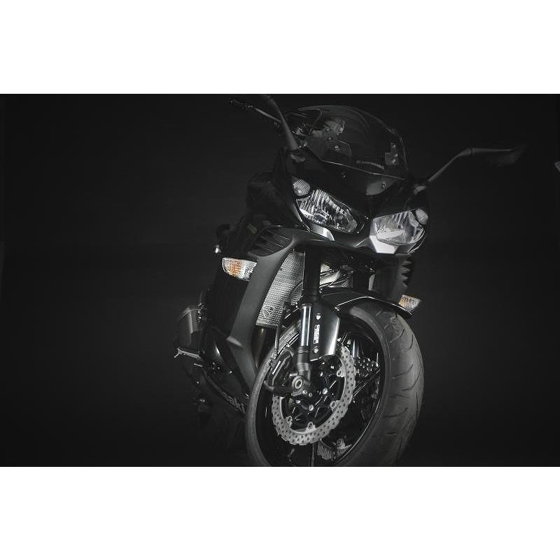 【美品】トリックスター　ラジエターコアガード　ブラックメッキ　Ninja1000sx用 TRICK STAR（トリックスター） ラジエターコアガード 表面仕上げ