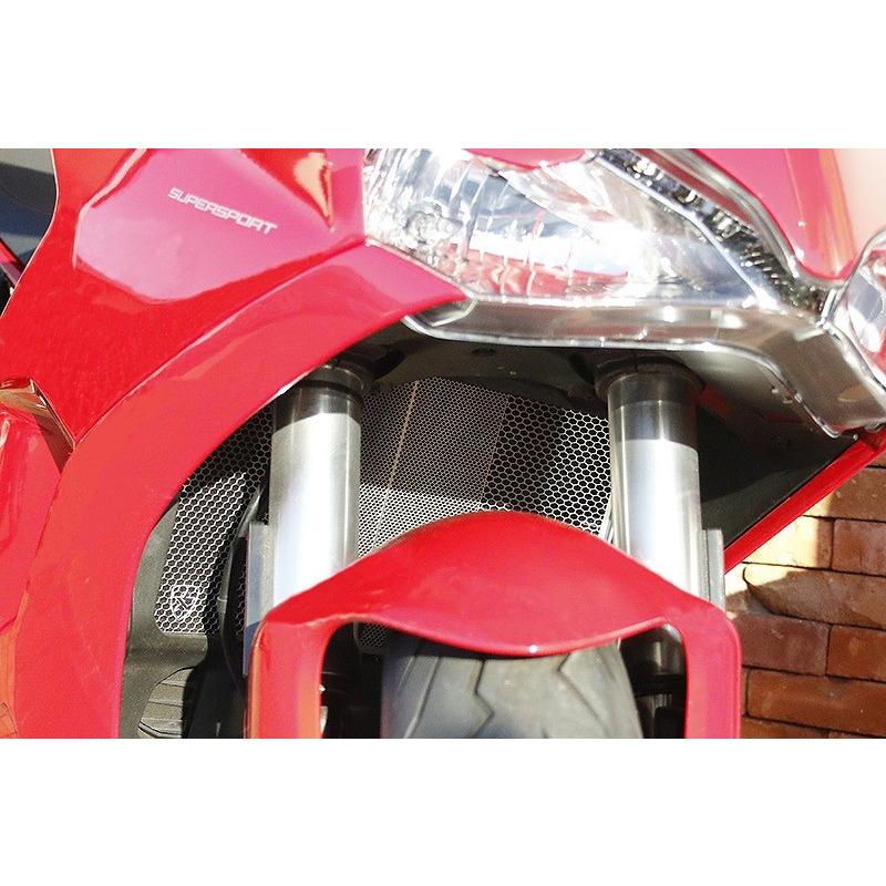 トリックスター ラジエター\u0026オイルクーラーコアガードセット ステンレスシルバー ドゥカティ スーパースポーツ939 VHG-D07-SV