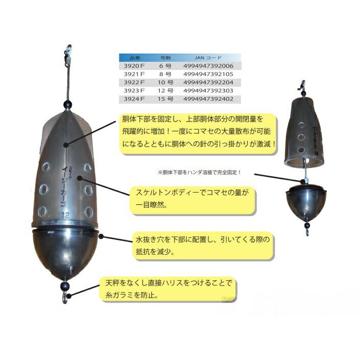 ウメズ UMEZU 3923F スモークイージーカーゴ 12号 遠投かご コマセカゴ  
