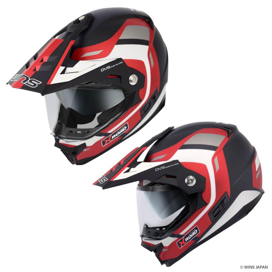 X-ROAD3（エックスロード3）FREE RIDE M47 マットホワイト ウインズ X-ROAD3 FREE RIDE オフロード ヘルメット M47/マット