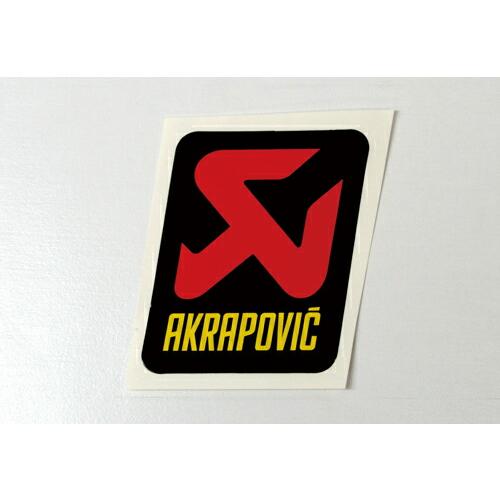 AKRAPOVIC アクラポビッチ P-VST2AL アルミ耐熱ステッカー 縦 75×70mm シール マフラー アクセサリー｜bikeman｜02