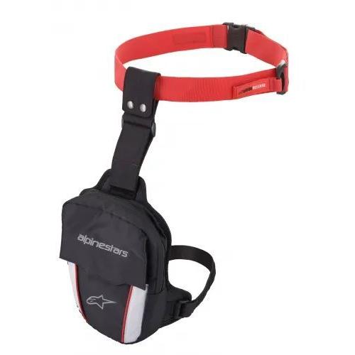 アルパインスターズ ACCESS THIGH BAG アクセスサイバッグ ブラック/レッド/ホワイト ワンサイズ ホルスター 鞄 防水 サイズ 調整 アルパイン