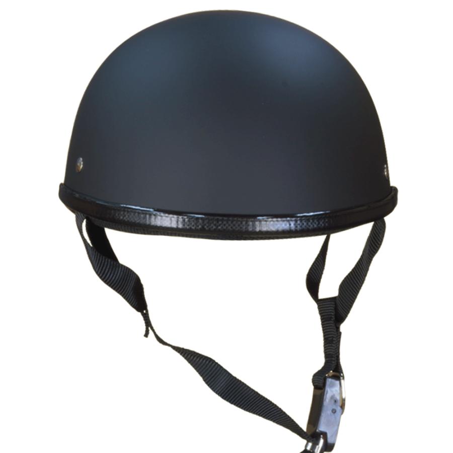 ダックテール ヘルメット タイプ2 艶無し マットブラック ハーフ