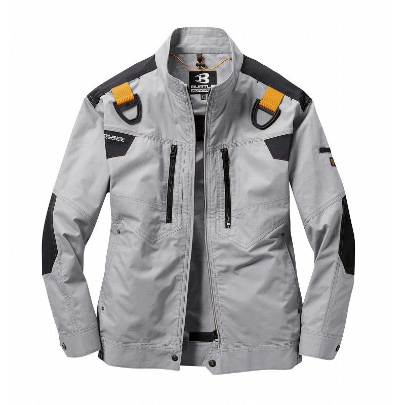 バートル AC1141 エアークラフト長袖服のみ シルバー Mサイズ ユニセックス ジャケット 熱中症対策 綿素材 作業服 作業着 :brtl