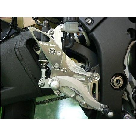 BEET 0111-KB3-20 ハイパーバンク うしろ側足つき しろがね色 くっ付ける式 ZX-10R