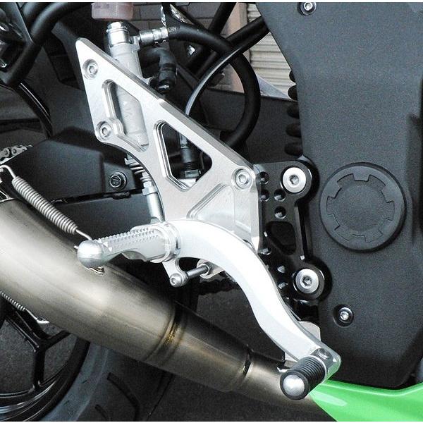 BEET 0111-KD2-20 ハイパーバンク バックステップ シルバー 固定式 NINJA250 ニンジャ250SL