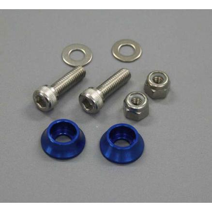 バンパーバー 取り付けボルト付き CFポッシュ 200385 ナンバープレート固定用キャップボルト&ナット