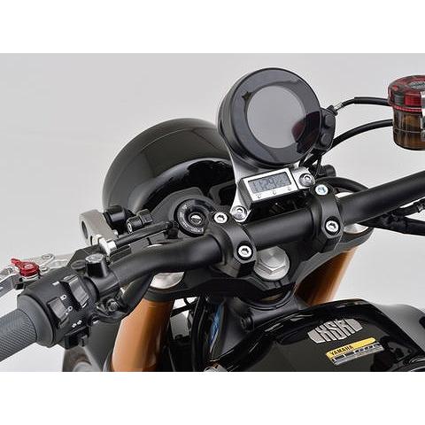 クラシックデザイン 置時計 赤金 DAYTONA（デイトナ） 15132 バイククロック ELバックライト付 バイク