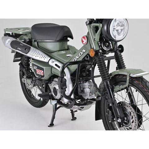 デイトナ 33820 パイプエンジンガード グロスブラック Φ25.4 CT125 左右セット バイク 外装 パーツ