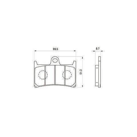 DAYTONA（バイク用品） デイトナ 97133 ゴールデンパッドX ブレーキ