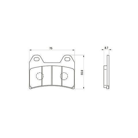 デイトナ 97138 ゴールデンパッドX ブレーキパッド フロント XJR1300