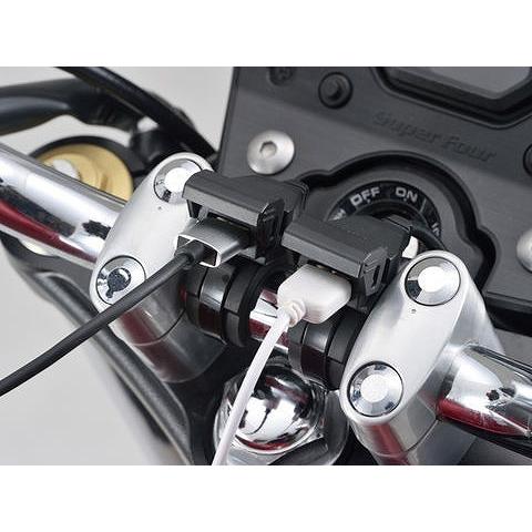 デイトナ 99503 バイク専用電源 メインキー連動 USB2ポート USB2口 合計5V4.8A 電源 USB電源｜bikeman｜02