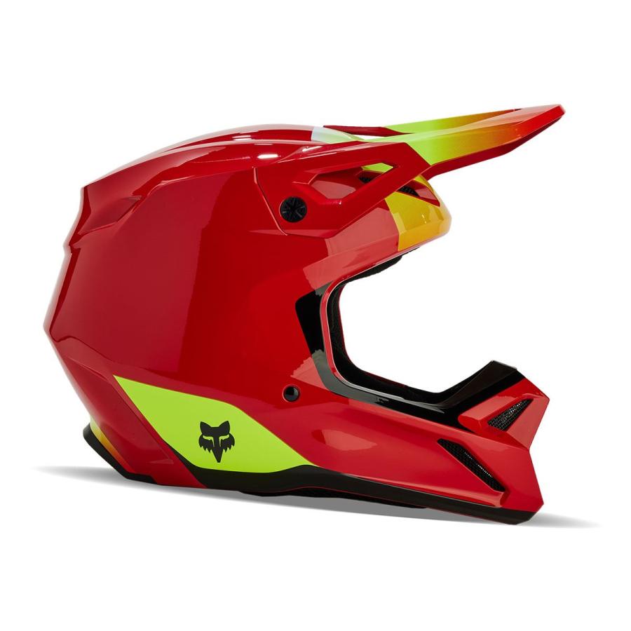 子供　FOX V1 ヘルメット フローレッド　モトクロス　YL 子供 FOX V1 ヘルメット フローレッド モトクロス YL 【公式通販】