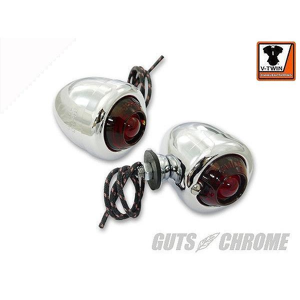 GUTS CHROME きもっ玉 クローム 33-1296 GUIDE DH-49 複製品 ウインカー仕掛ける 赤水晶体 きもっ玉 クローム その他バイクパーツ、アクセサリー用品-車、バイク、自転車
