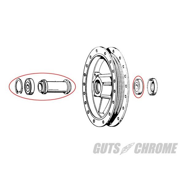 V-TWIN ブイツイン 44-0403 フロントホイールハブベアリングリビルドキット 64?72年XL 71?72年FX 補修部品 ガッツクローム_1
