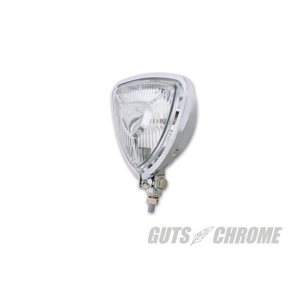 GUTS CHROME ガッツ クローム UP76996 クローム トライアングル ヘッドライト フラットバック ガッツ クローム up76996