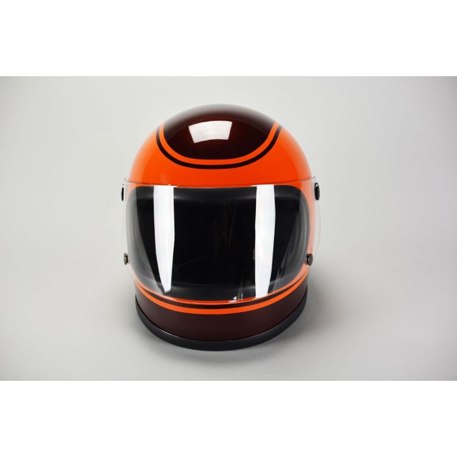GT750 ヘルメット 族ヘル Z2 ゼッツー 火の玉カラー オレンジ シールド