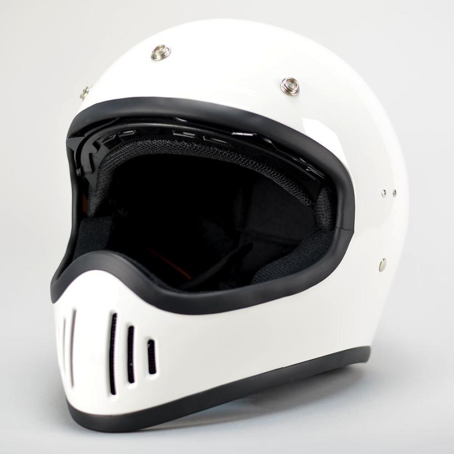 GT503  ビンテージ ヘルメット オフロード 族ヘル フルフェイス GT-503 ノスタルジック ヘルメット ホワイト｜bikeman｜02