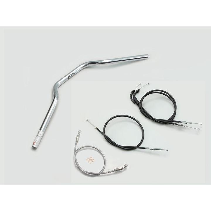 ハリケーン H032-009C ハンドルセット ヨーロピアン1型 クロームメッキ CB250R ABS無車