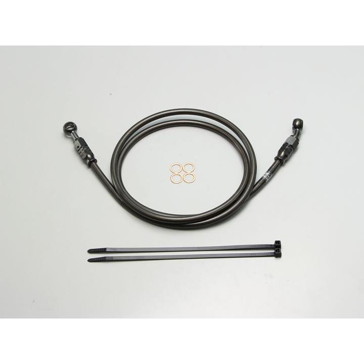 ハリケーン HB7M145SB SURE SYSTEM LINE ブレーキホース メッシュ  Mタイプ ブラック 長さ145cm フル・ステンレス製