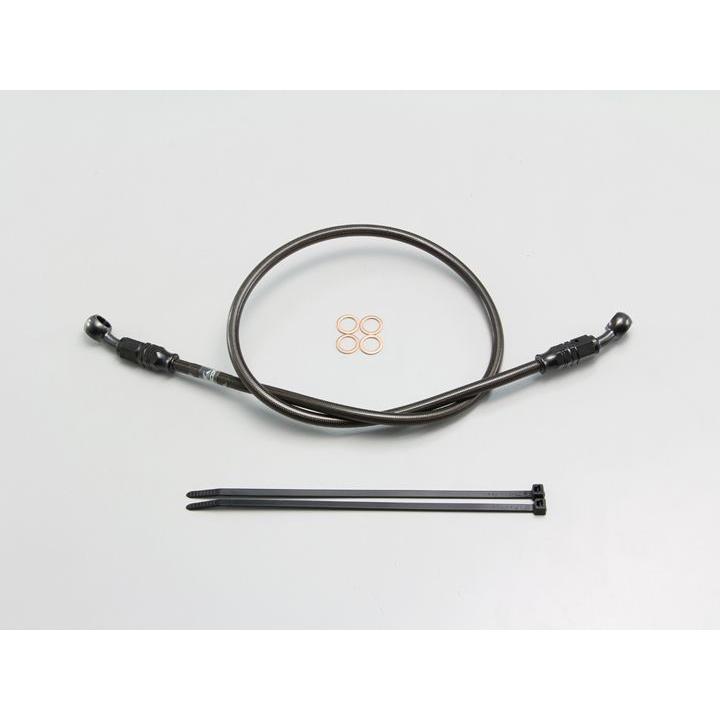 ハリケーン HB7P055SB SURE SYSTEM LINE ブレーキホース メッシュ Pタイプ ブラック 長さ55cm フル・ステンレス製