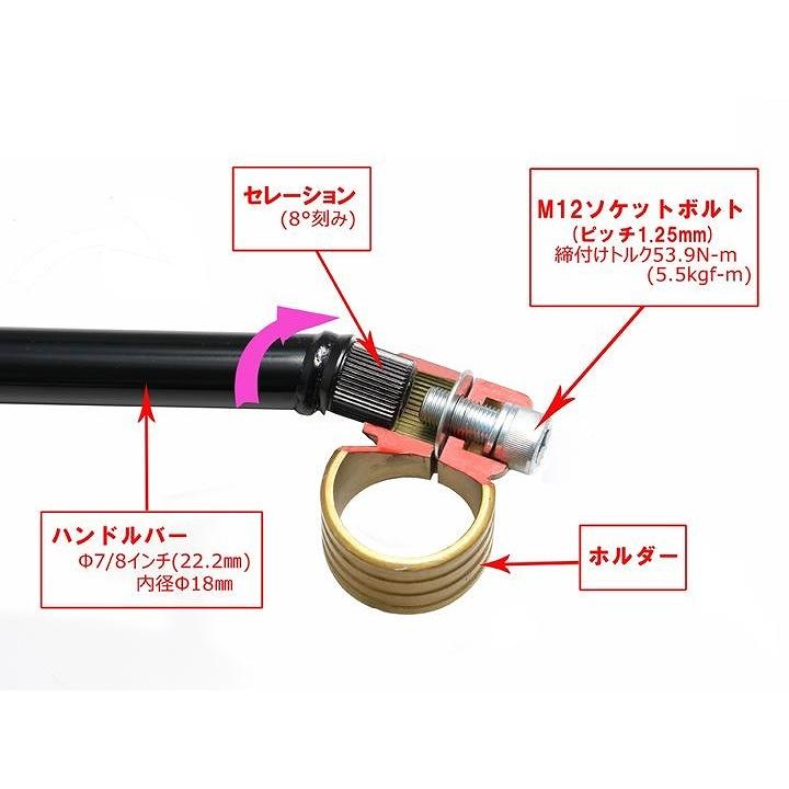 ハリケーン HS4122B セパレートハンドル タイプ3 ブラック ニンジャ250