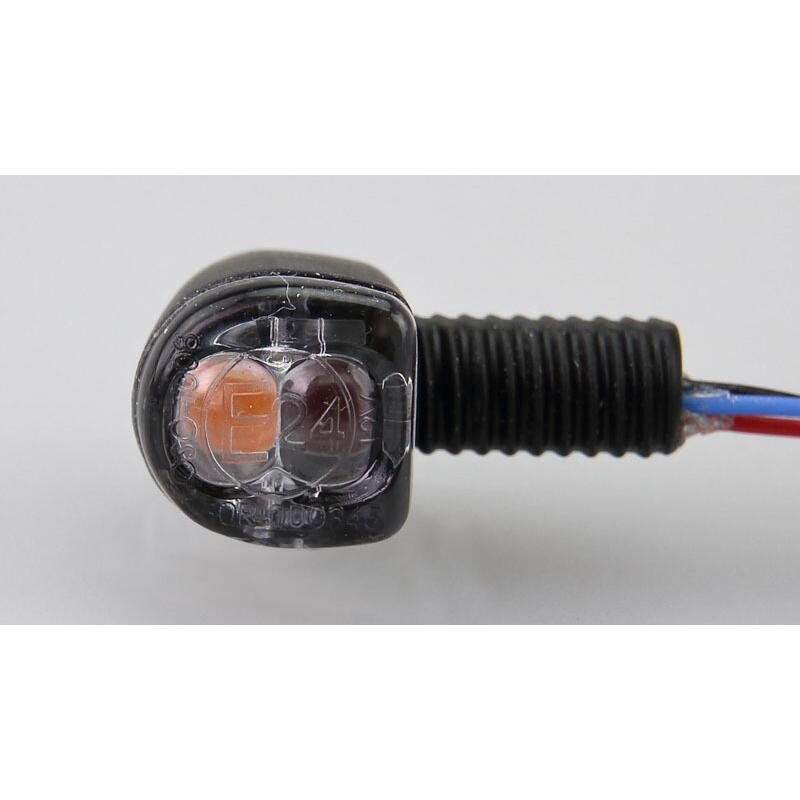 キジマ 219-5180 LED ウインカー＆テールランプ Nano コンビランプ ブラックボディ/クリアレンズ 9.8mm×9.8mm×14.2mm 2個 コンビランプ ナノランプの画像
