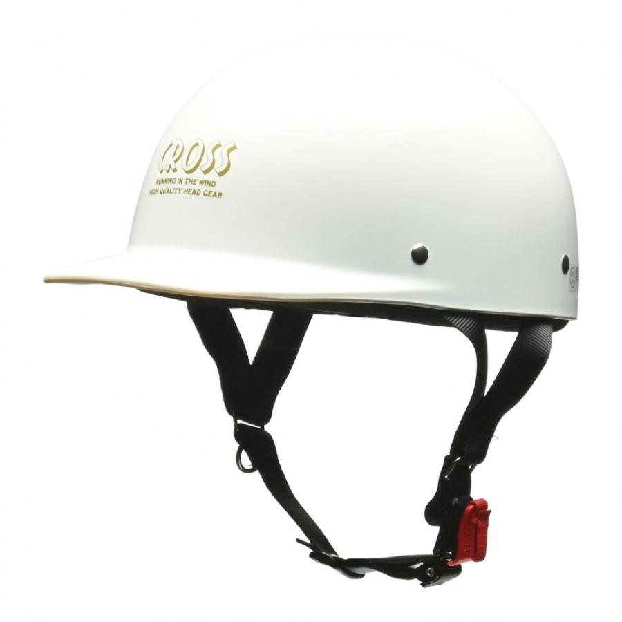 リード工業 CROSS(クロス) CR-680 ハーフ ヘルメット ホワイト