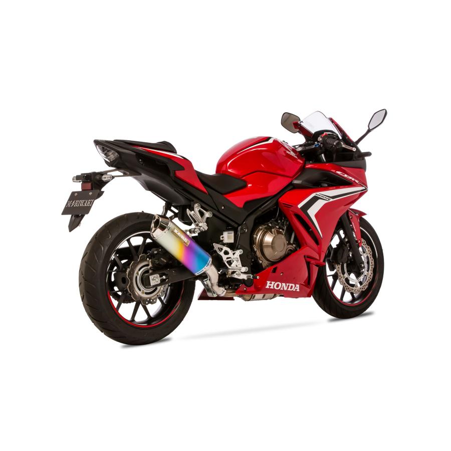 モリワキ 01810-6K1R6-00 スリップオンエキゾースト マフラー MX ANO/アノダイズドチタニウム CBR400R 400X バイク サイレンサー 車検対応 政府認証 MORIWAKI|bikeman|04