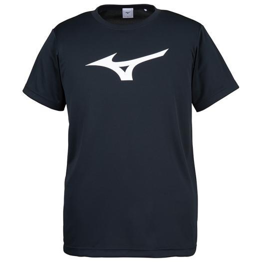 MIZUNO ミズノ 32JA8155 BS Tシャツ ビッグロゴ ユニセックス ブラック×ホワイト XLサイズ｜bikeman