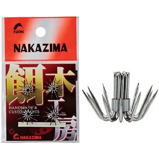 NPKナカジマ 9657 V型カンナ M Φ1.8mm 4ヶ入 釣り フィッシング 魚