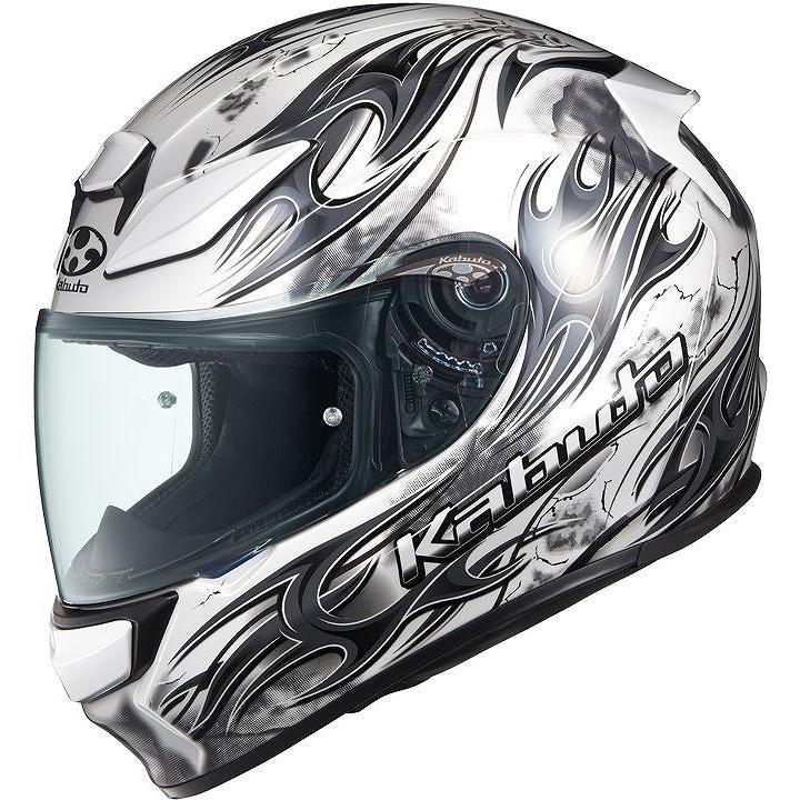 OGK KABUTO オージーケーカブト SHUMA FLAME Lサイズ 59-60cm パールホワイトブラック 買取価格比較