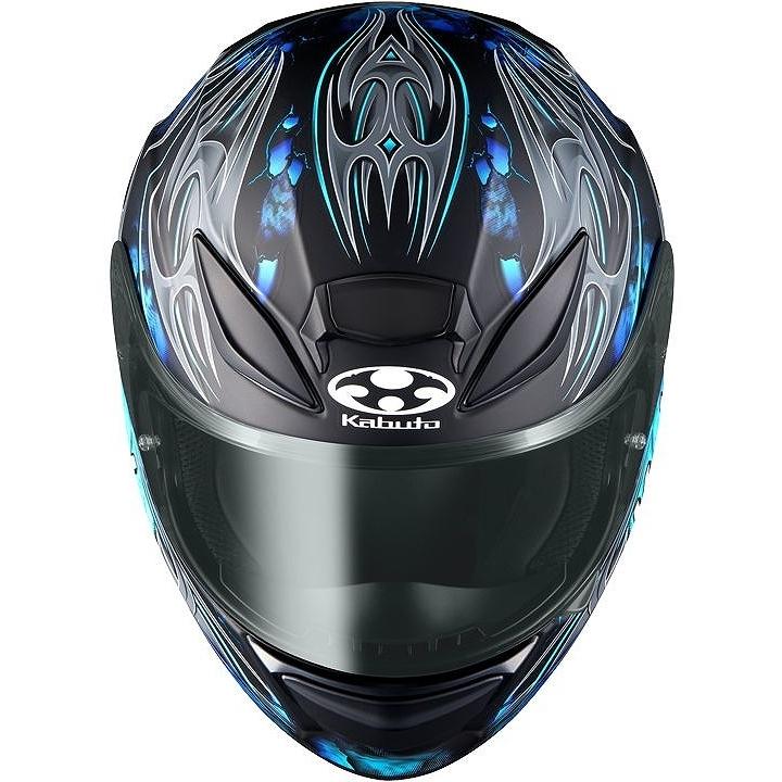 オージーケーカブト シューマ フレイム フラットブラックブルー L