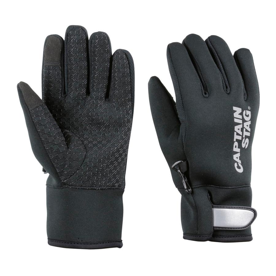キャプテンスタッグ UX1092 防風ウエットスーツ生地グローブ メンズ