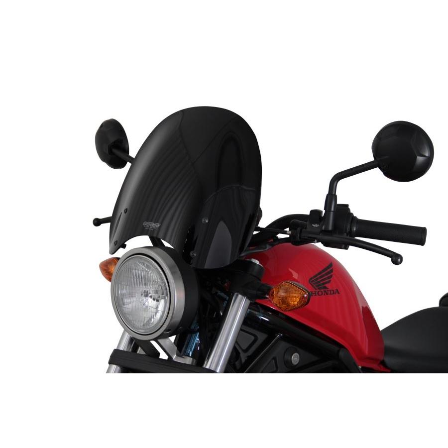 MRA スクリーン ツーリング ブラック 幅380×長さ320mm レブル250/500 4025066165940 ウインドシールド バイザー 風防 風よけ 外装 プロト_2