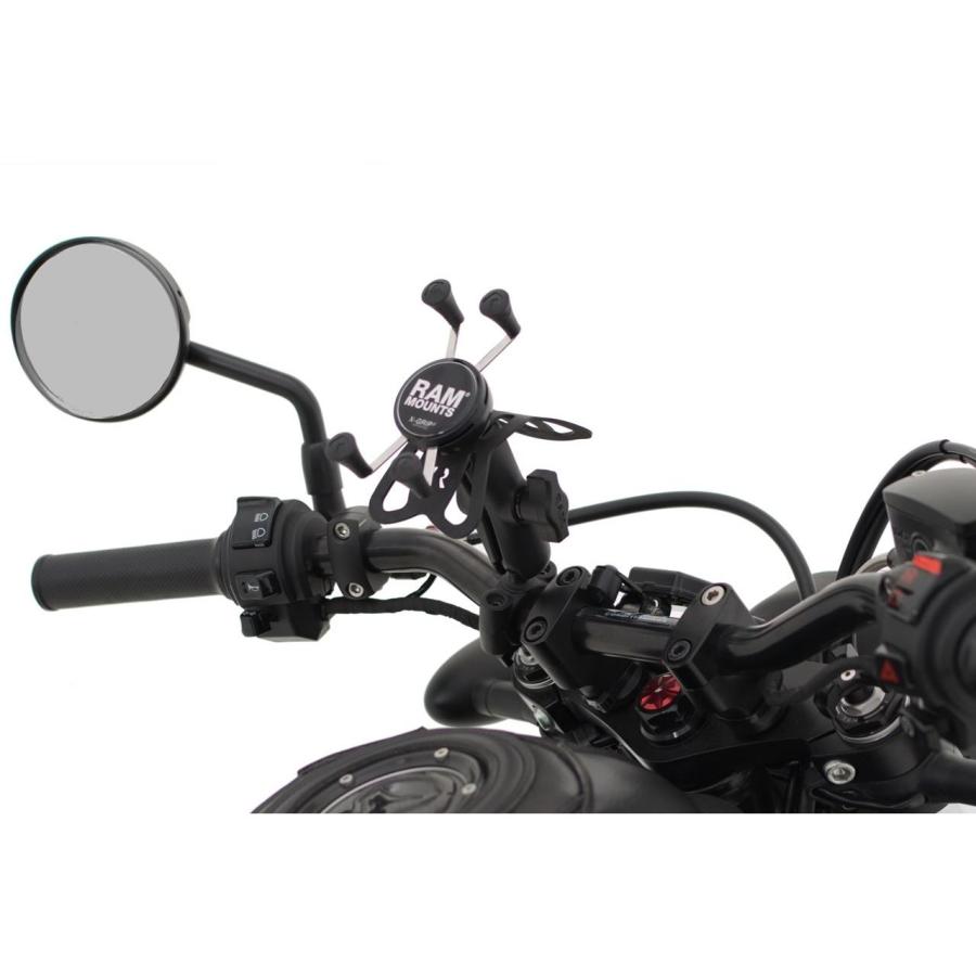 ラムマウント RAM-B-408-75-1-UN7U Xグリップ(S)＆バーマウントベース(M)セット(標準アーム) φ19.05-25.4mm対応 ブラック 1インチボール 1個入り スマホの画像