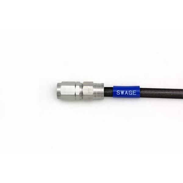 ゼファー400 メッシュ ブレーキホース フロント ステンレス/ブラックホース スウェッジライン STFB628 フロントホースキット ZEPHYR400 89-92年 |  | 01