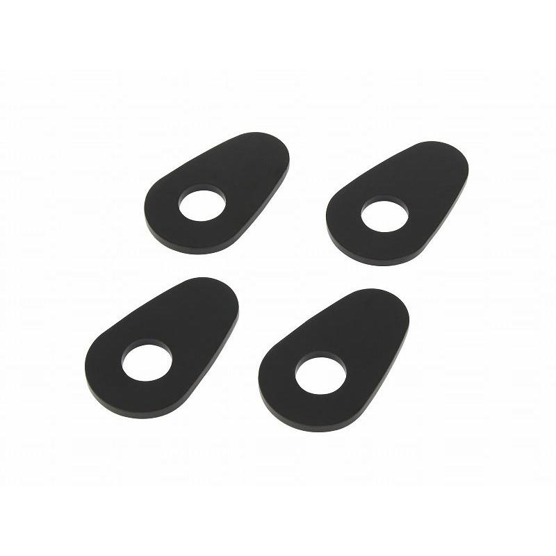 ポッシュフェイス 059196-06 ウインカーステーベース ブラック モンキー125 4枚入り バイク | 