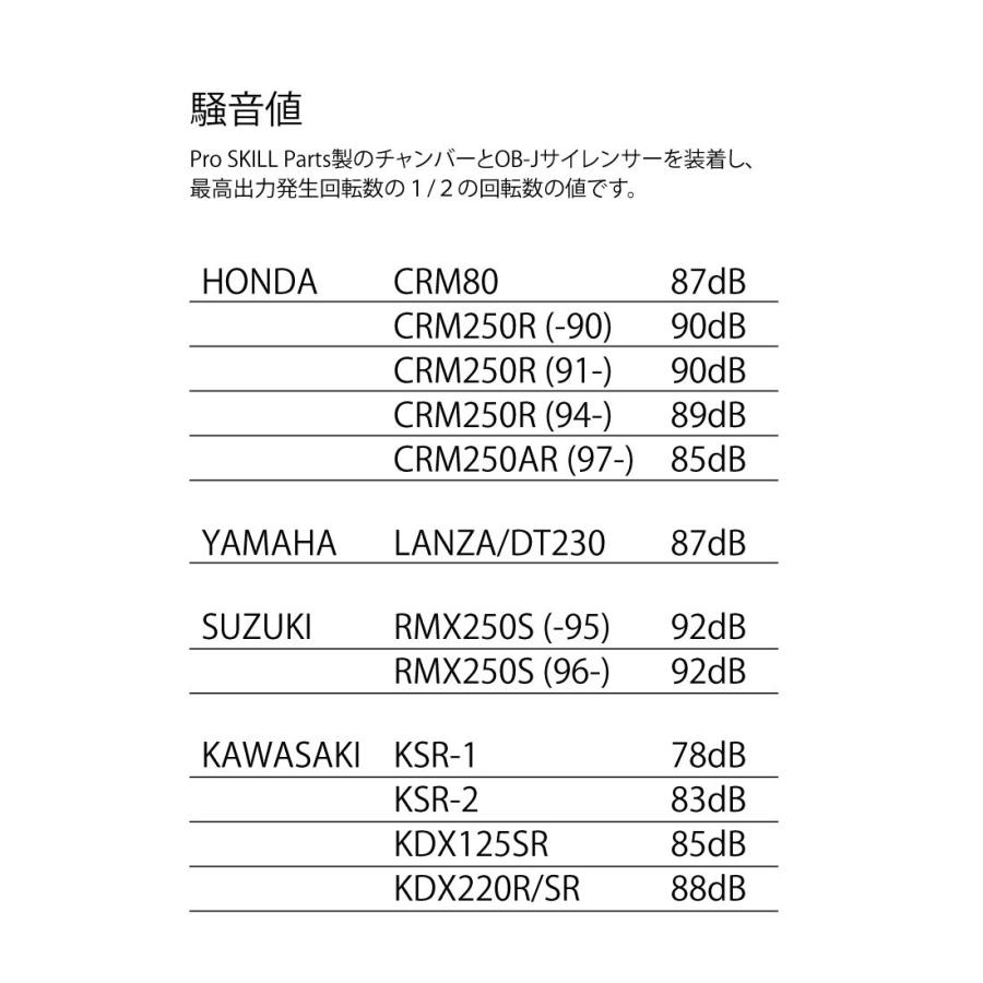 Pro SKILL プロスキル PS004312 ステンレスチャンバー CRM250R ラフ