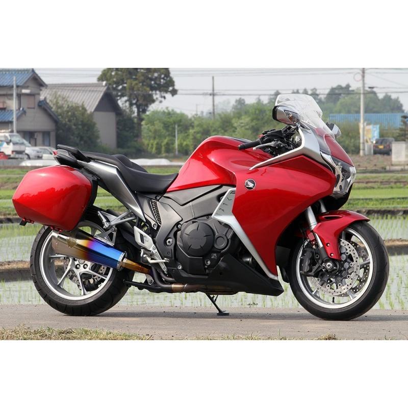 アールズギア rs gear WH15-03DB ワイヴァン スリップオンタイプマフラー チタンドラッグブルーサイレンサー VFR1200F えり巻き 車、バイク、自転車-バイク