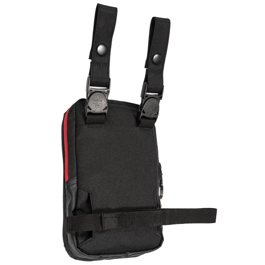 RSタイチ RSB280 ベルト ポーチ ブラック/レッド 1.9L 鞄 かばん