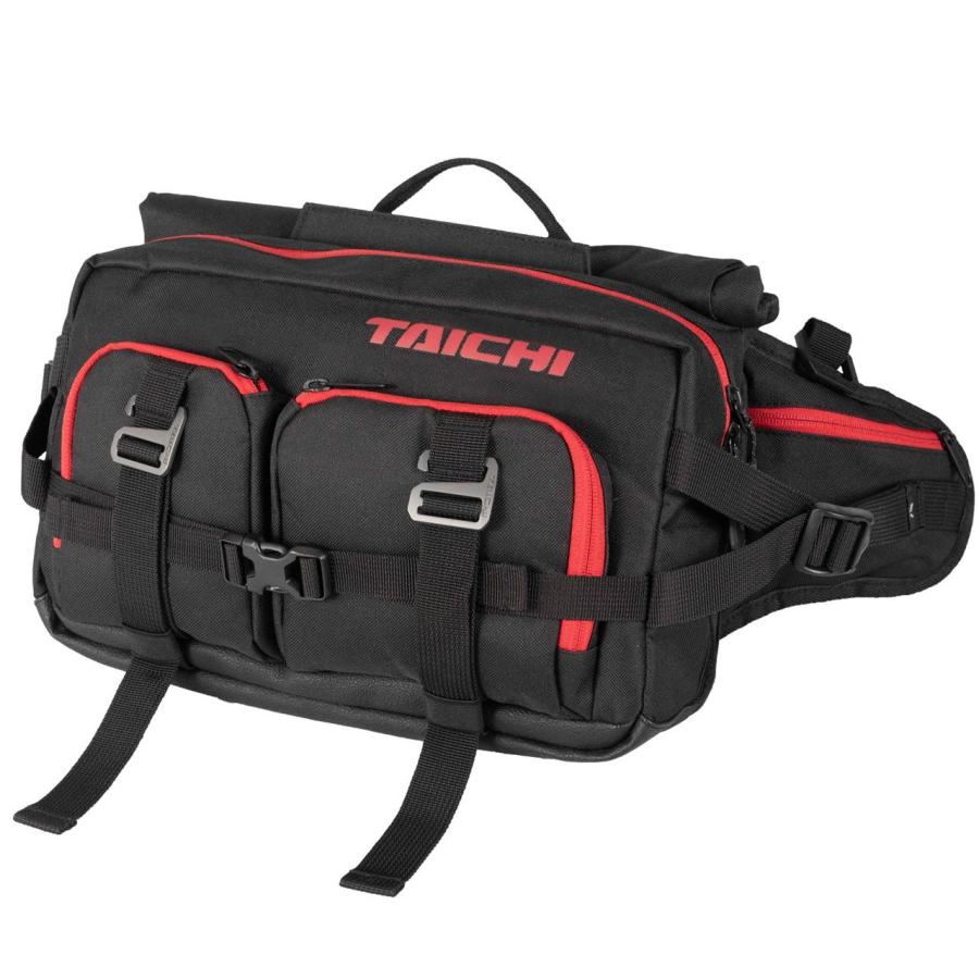 RSタイチ RSB287 WP ヒップバック(L) ブラック/レッド 10L 鞄 かばん